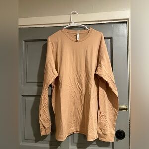 NEW Bella Canvas Airlume Jersey Long Sleeve Shirt sz Large